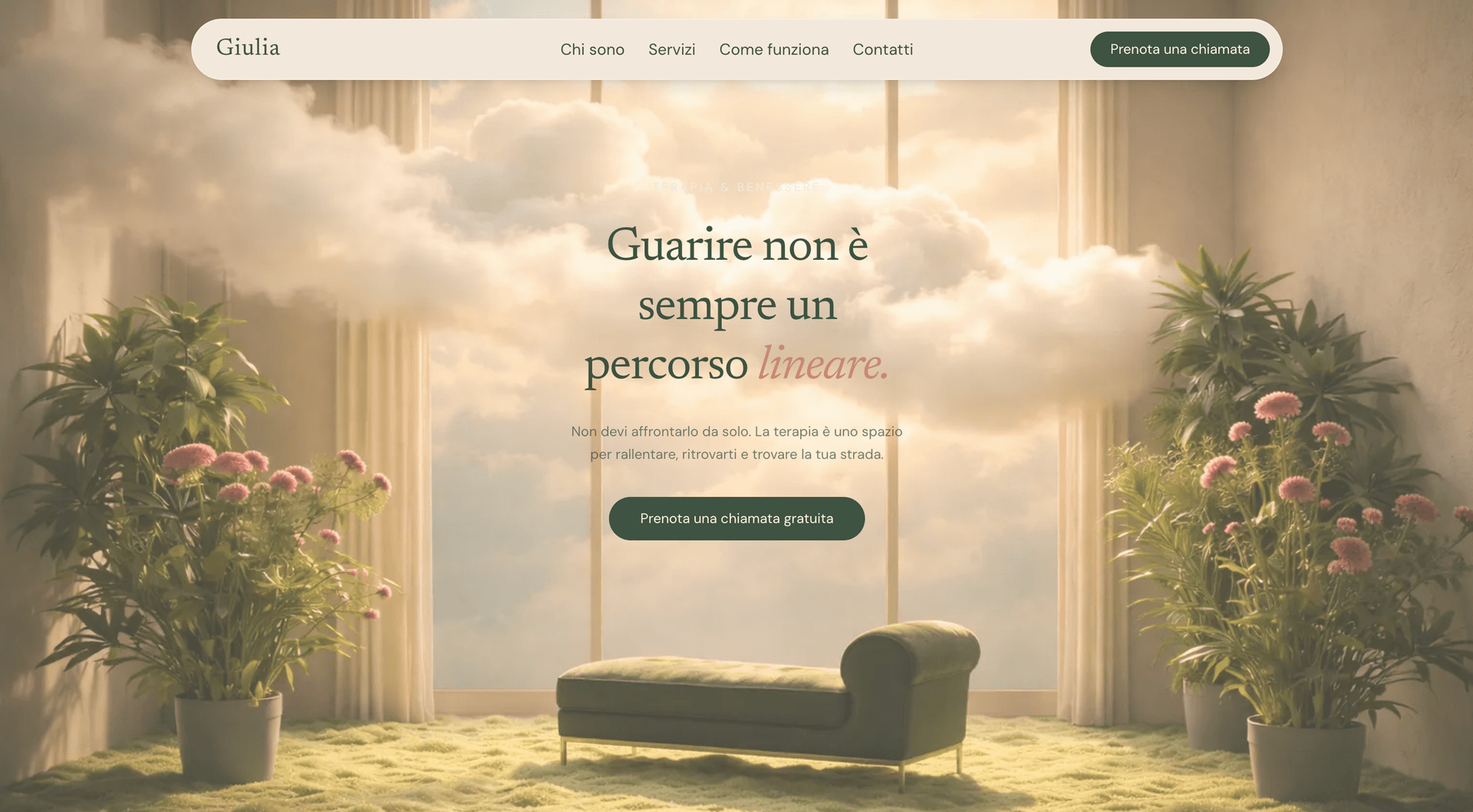 Giulia Micaletti Psicologa website desktop view