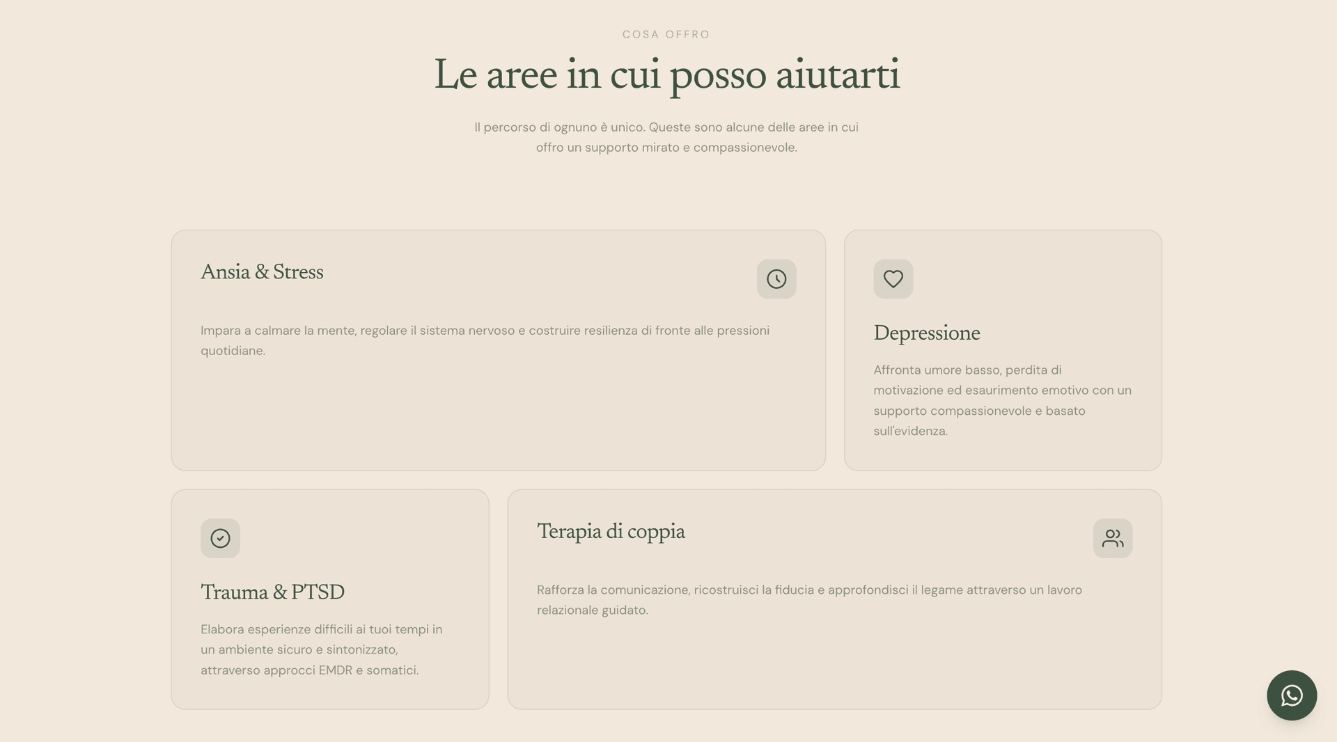 Giulia Micaletti services section